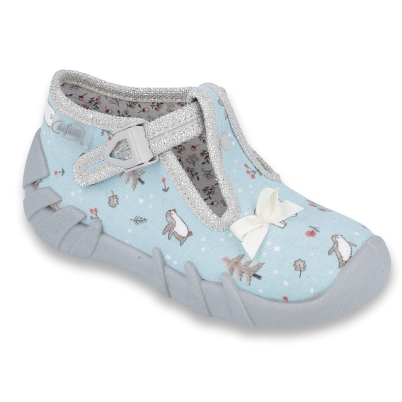 Chaussures enfant Befado 110P366 bleu gris
