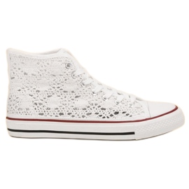 Renda Baskets en dentelle blanc