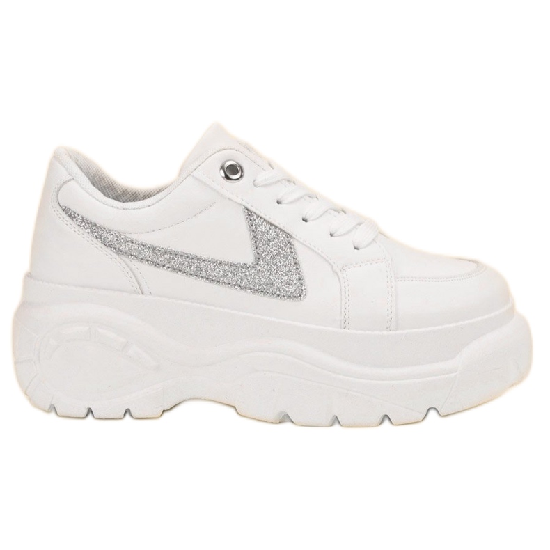 SHELOVET Baskets blanches sur la plate-forme SHELOVET Baskets blanches sur la plate-forme