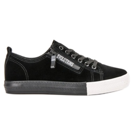 SHELOVET Baskets noires vert