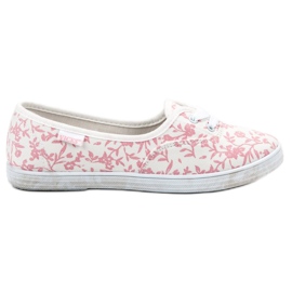 Baskets à motif VICES blanc rose