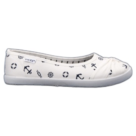 Vices Ballerines de marin Vinceza blanc