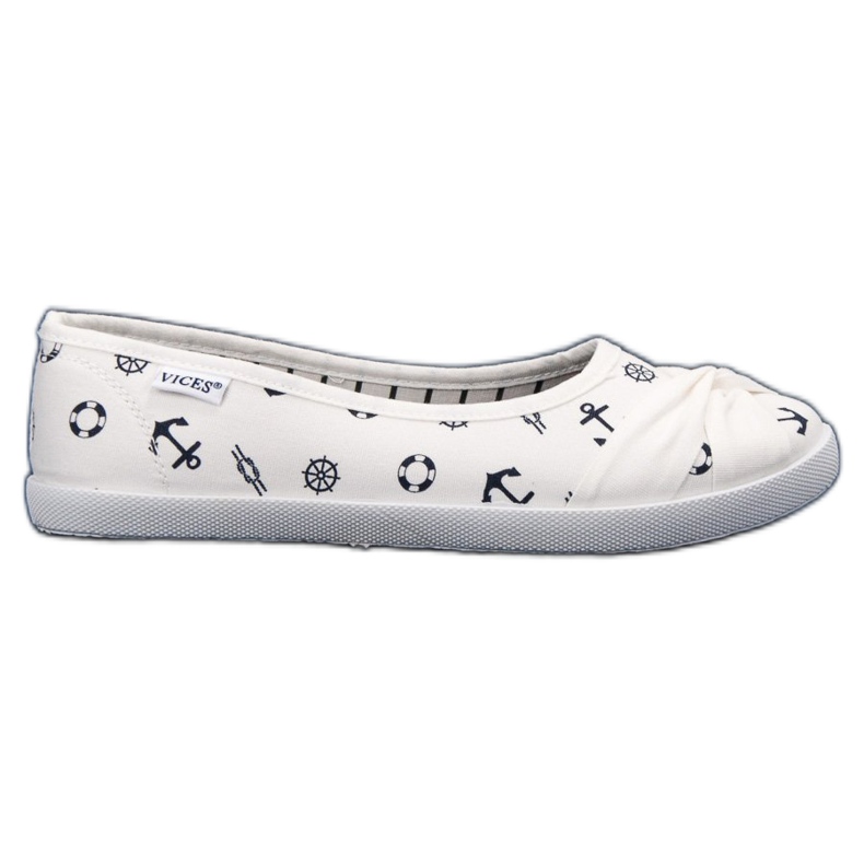 Vices Ballerines de marin Vinceza blanche Vices Ballerines de marin Vinceza blanche