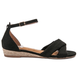 Clowse Sandales en daim le noir