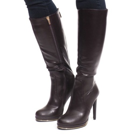 Bottes À Talons Hauts JU862 Marron brun