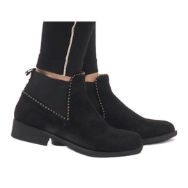Sergio Todzi Boots en daim noir avec un élastique love L1213 le noir