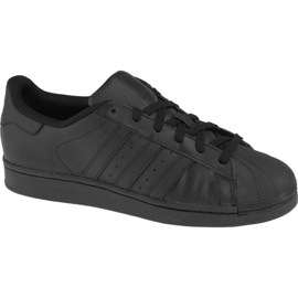 Chaussures Adidas Superstar J Foundation Jr B25724 noir