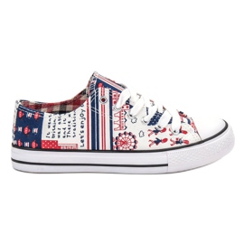SHELOVET Baskets à motif multicolore