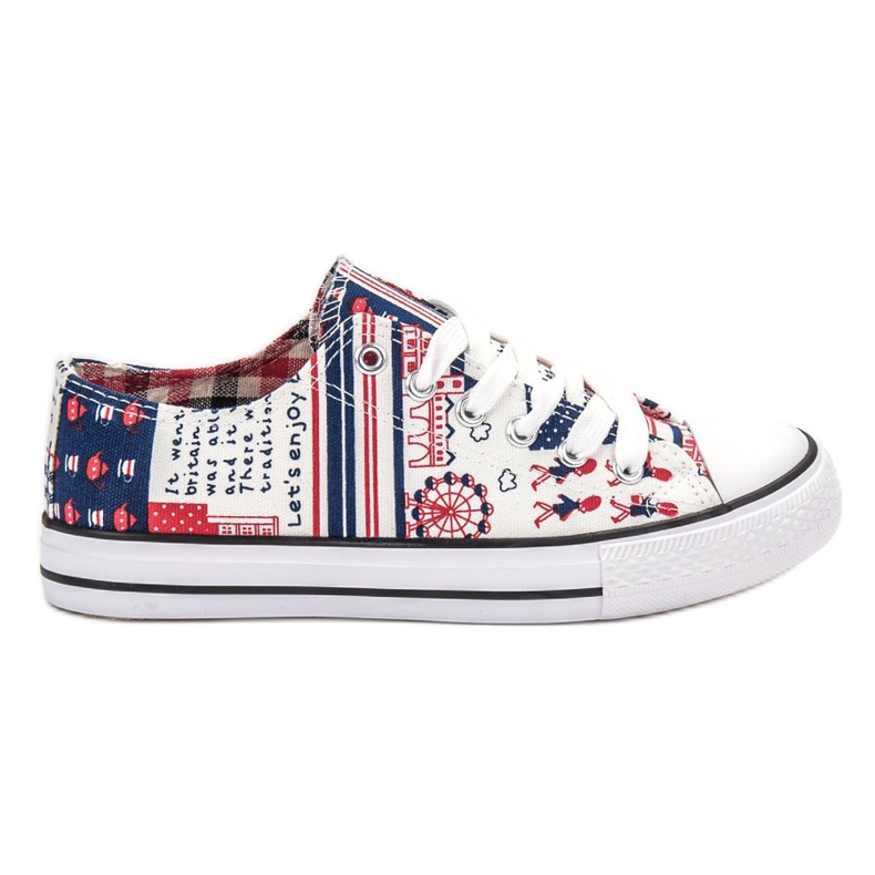 SHELOVET Baskets à motif multicolore