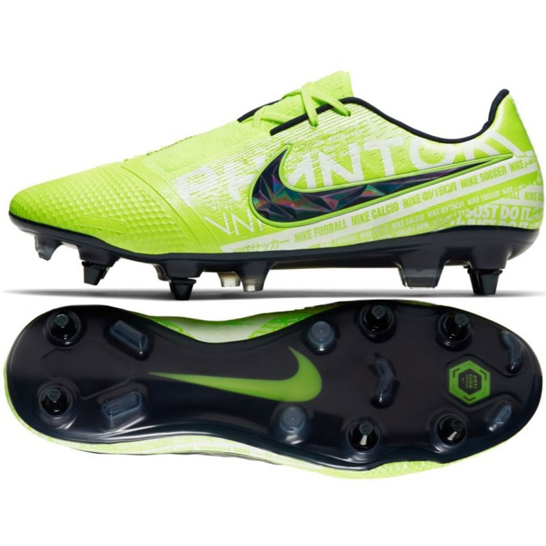 Chaussures de football Nike Phantom Venom Elite Sg Pro Ac M AO0575-717 vert multicolore