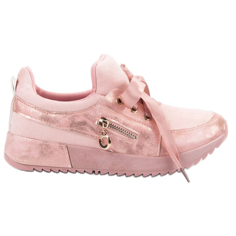 SHELOVET Chaussures de brocart rose