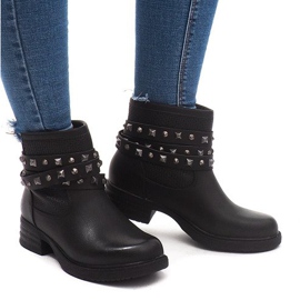 Bottes Chelsea chaudes unies 884-PA Noir
