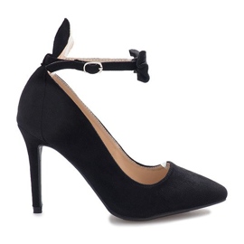 Escarpins noirs Dixon lapin le noir