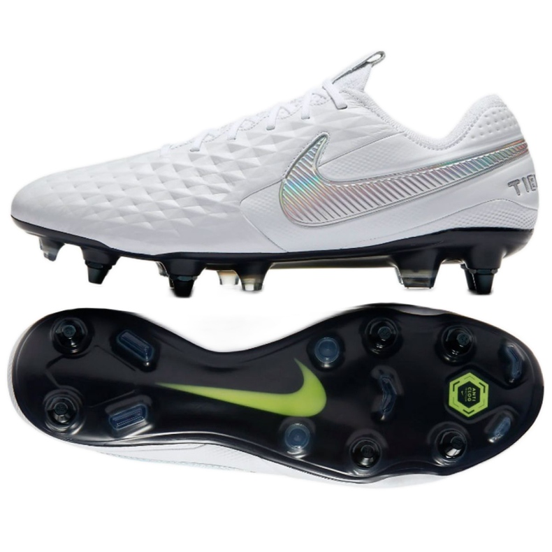 Chaussure de football Nike Tiempo Legend 8 Elite SG-Pro Ac M AT5900-100 blanche blanche