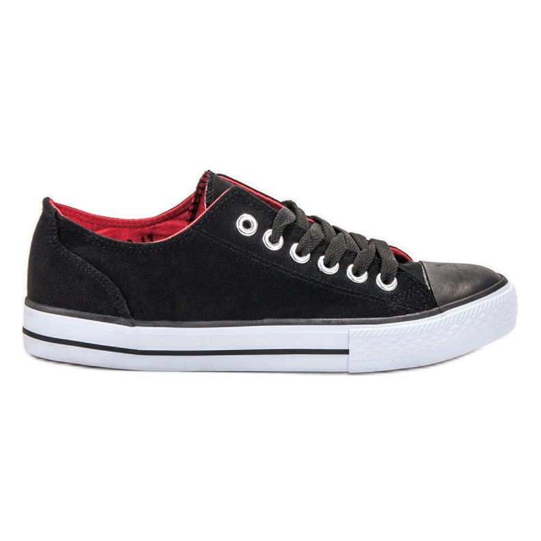 SHELOVET Baskets noires classiques le noir