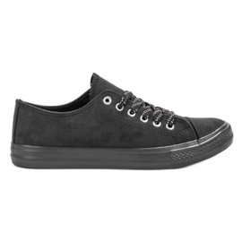 McKey Baskets noires confortables le noir