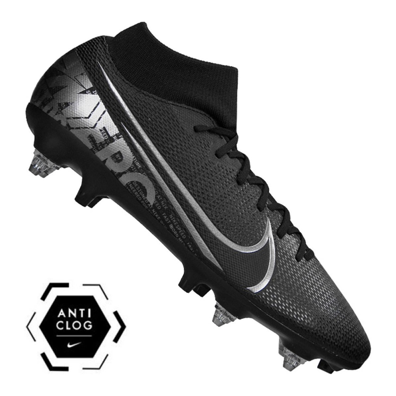 Chaussures de football Nike Superfly 7 Academy SG-Pro Ac M BQ9141-001 le noir le noir