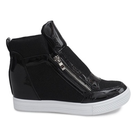 Baskets Compensées TL020-2 NOIR / BLANC le noir
