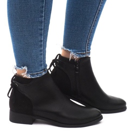 Bottes Chelsea Chaudes Solides J606 Noir le noir