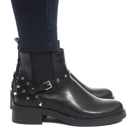 Bottines Chelsea solides et isolées E4917 Noir