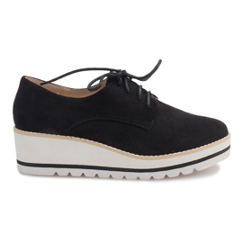 Chaussures De Jazz Sur Un Compensé LM-029 Noir