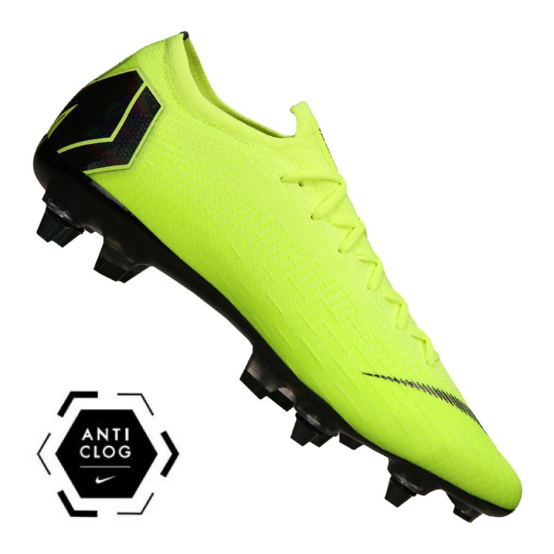 Chaussures de football Nike Vapor 12 Elite SG-Pro Ac M AH7381-701 jaune