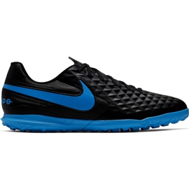 Chaussures de football Tiempo Nike Legend 8 Club Tf M AT6109 004 noir le noir le noir