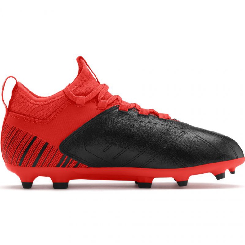 Chaussures de football Puma One 5.3 Fg Ag JR105657 01 rouge et noir multicolore oranges et rouges Chaussures de football Puma One 5.3 Fg Ag JR105657 01 rouge et noir multicolore oranges et rouges