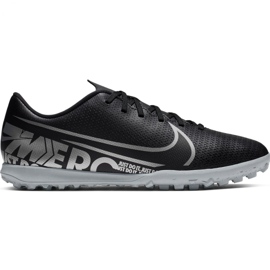 Nike Mercurial Vapor 13 Club Tf M AT7999 001 chaussures de football noir multicolore le noir