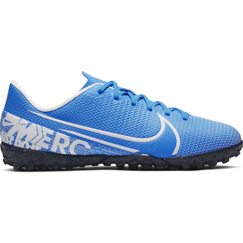 Nike Mercurial Vapor 13 Academy Tf Jr AT8145 414 chaussures de football bleu