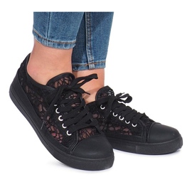 Baskets ajourées Dolita noires le noir