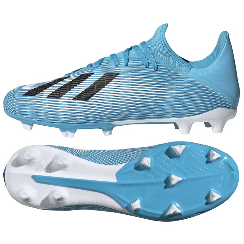 Chaussures de football Adidas X 19.3 Fg M F35383 gris bleu