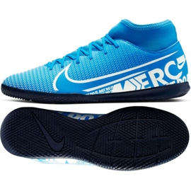 Chaussures d'intérieur Nike Mercurial Superfly 7 Club Ic M AT7979-414 bleu bleu Chaussures d'intérieur Nike Mercurial Superfly 7 Club Ic M AT7979-414 bleu bleu