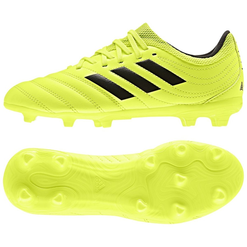 Chaussures de football Adidas Copa 19.3 Fg Jr F35466 jaune jaune