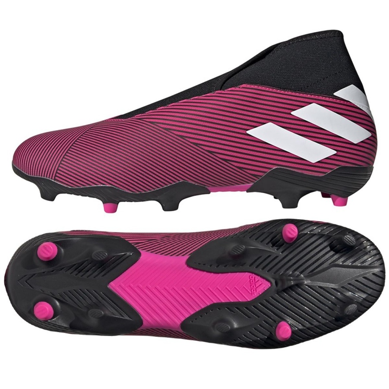 Chaussures de foot Adidas Nemeziz 19.3 Ll Fg M EF0372 rose multicolore