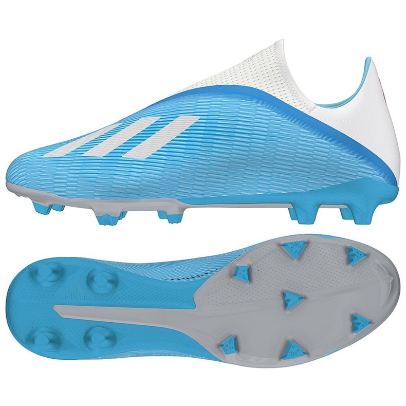 Chaussures de foot Adidas X 19.3 Ll Fg M EF0598 bleu bleu