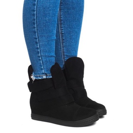 Baskets Compensées Avec Velcro 1703 Noir le noir