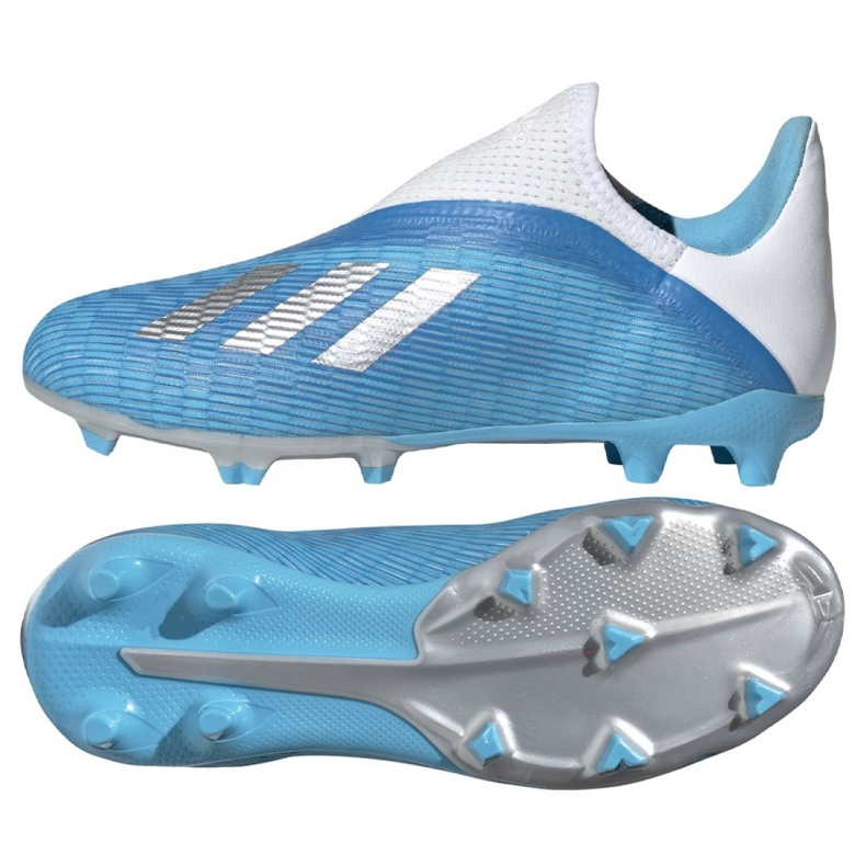 Chaussures de foot Adidas X 19.3 Ll Fg Jr EF9114 bleu bleu