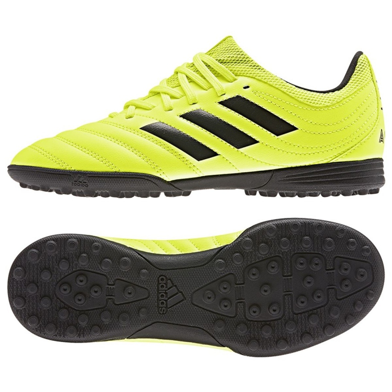 Chaussures de foot Adidas Copa 19.3 Tf Jr F35463 jaune jaune