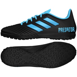 Chaussures de foot Adidas Predator 19.4 Tf M F35636 noir noir