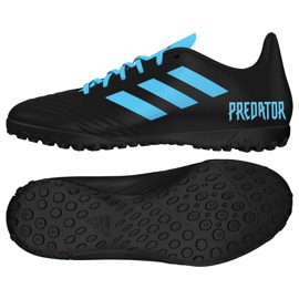 Chaussures de foot Adidas Predator 19.4 Tf Jr G25826 multicolore noir