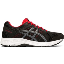 Asics Gel Contend 5 M 1011A256 005 noir rouge chaussures le noir
