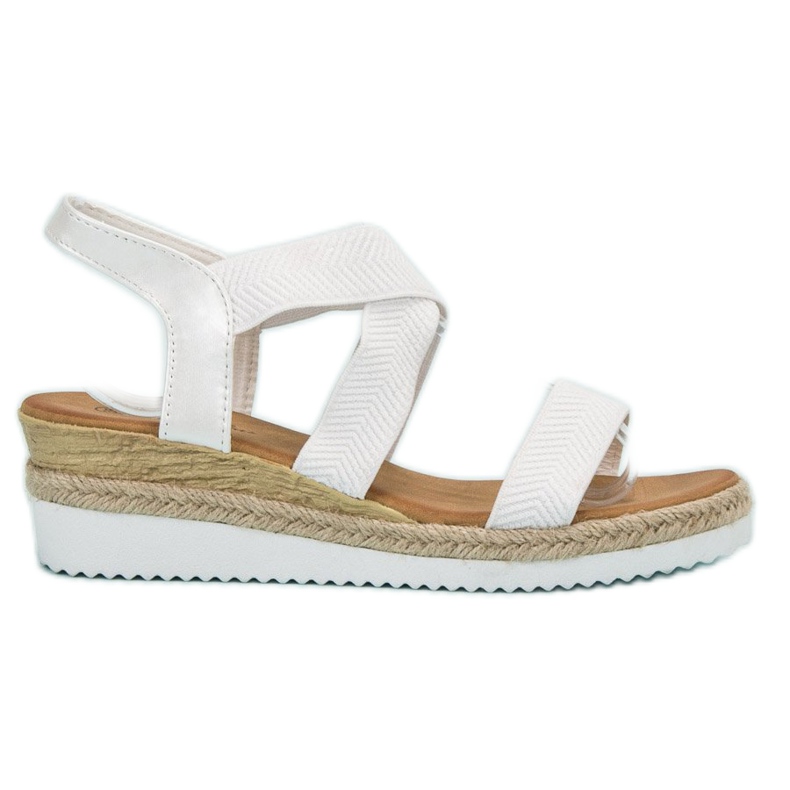 Bello Star Espadrilles Slip On Sandales blanche