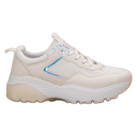SHELOVET Baskets à lacets blanc