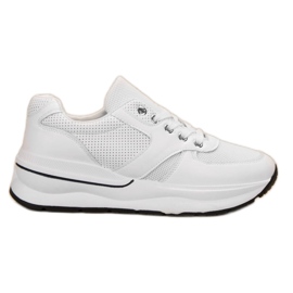 SHELOVET Chaussures de sport à lacets blanc