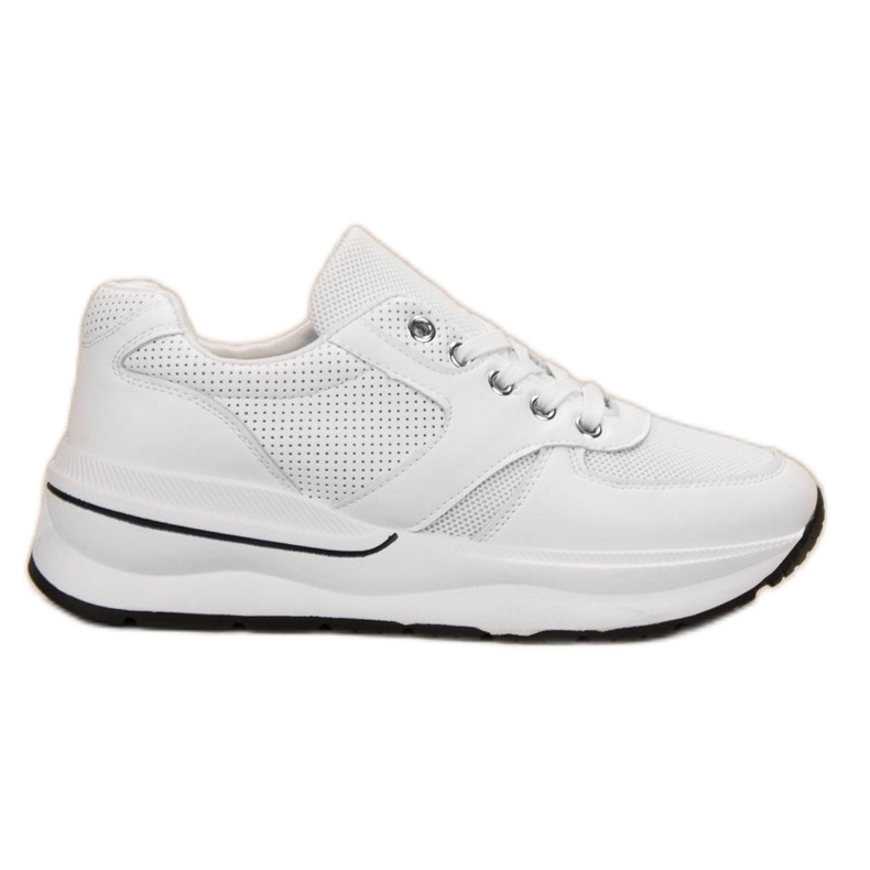 SHELOVET Chaussures de sport à lacets blanche