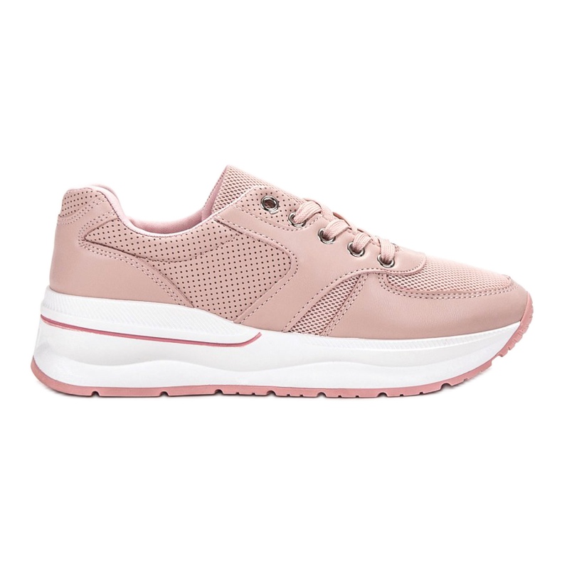 SHELOVET Chaussures de sport à lacets rose