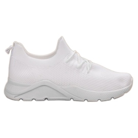 SHELOVET Chaussures de sport à enfiler blanc
