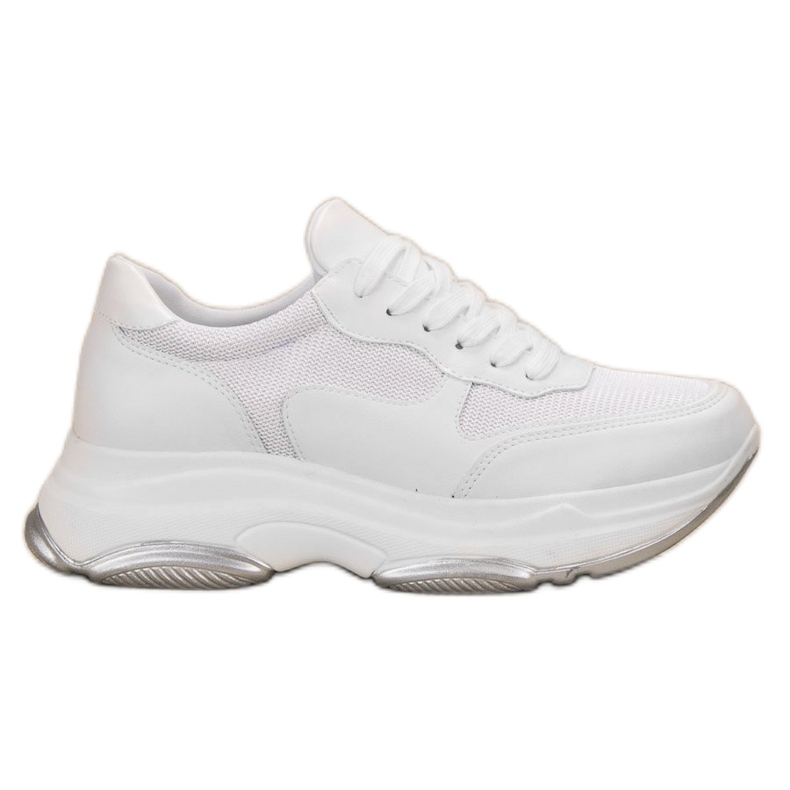 Ideal Shoes Baskets blanches claires Ideal Shoes Baskets blanches claires