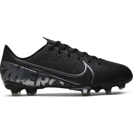 Nike Mercurial Vapor 13 Academy FG / MG Jr AT8123 001 chaussures de football noir le noir le noir